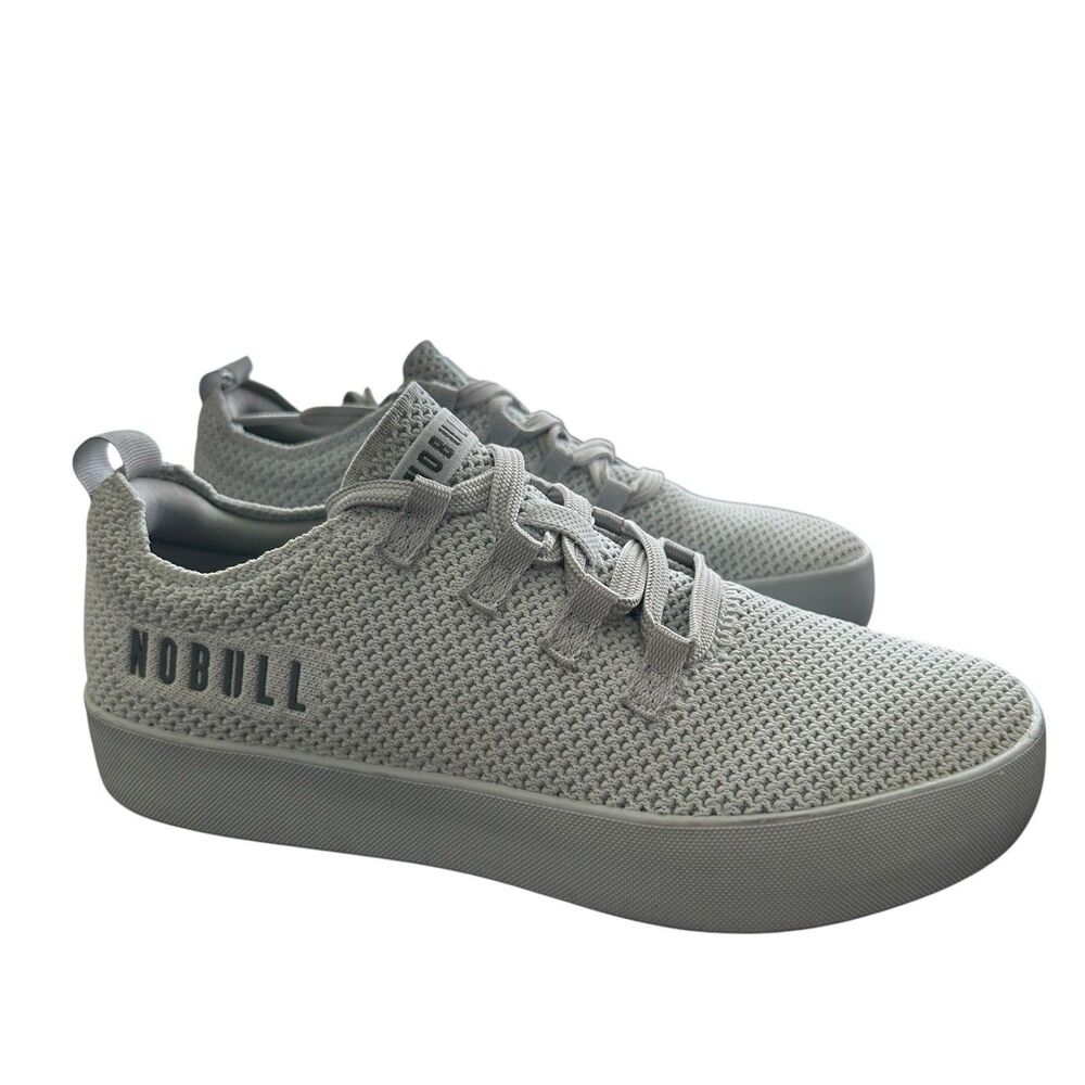 Nobull Rec Sneakers Trainer Knit Unisex  M 8 W 9.5 Athletics Shoes Running Gray